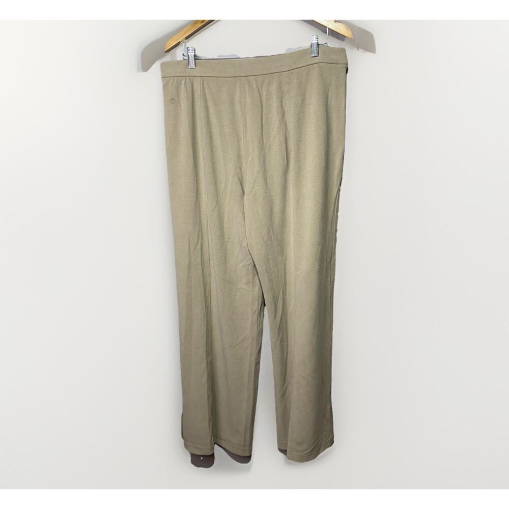 Lululemon Softstreme High-Rise Wide-Leg Pique Pant Women’s XL Sheer Oak - Picture 9 of 16